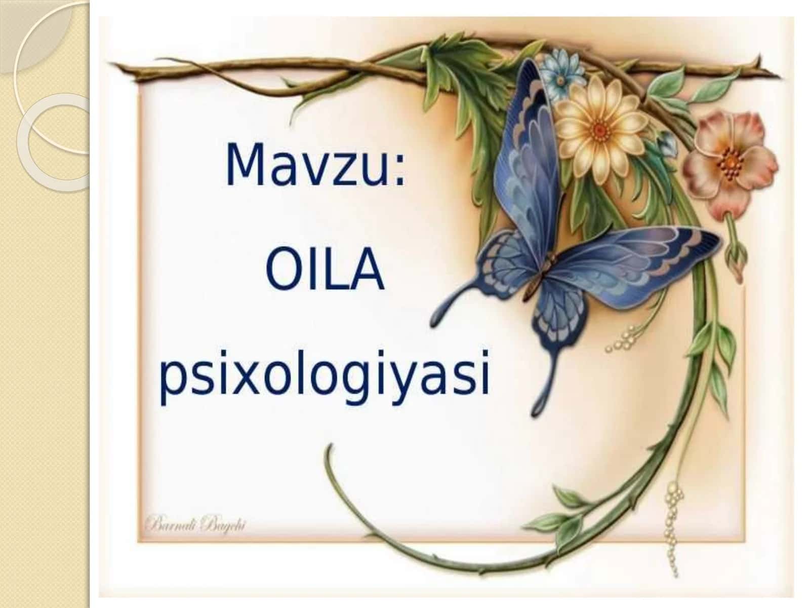Oila psixologiyasi fan sifatida 1
