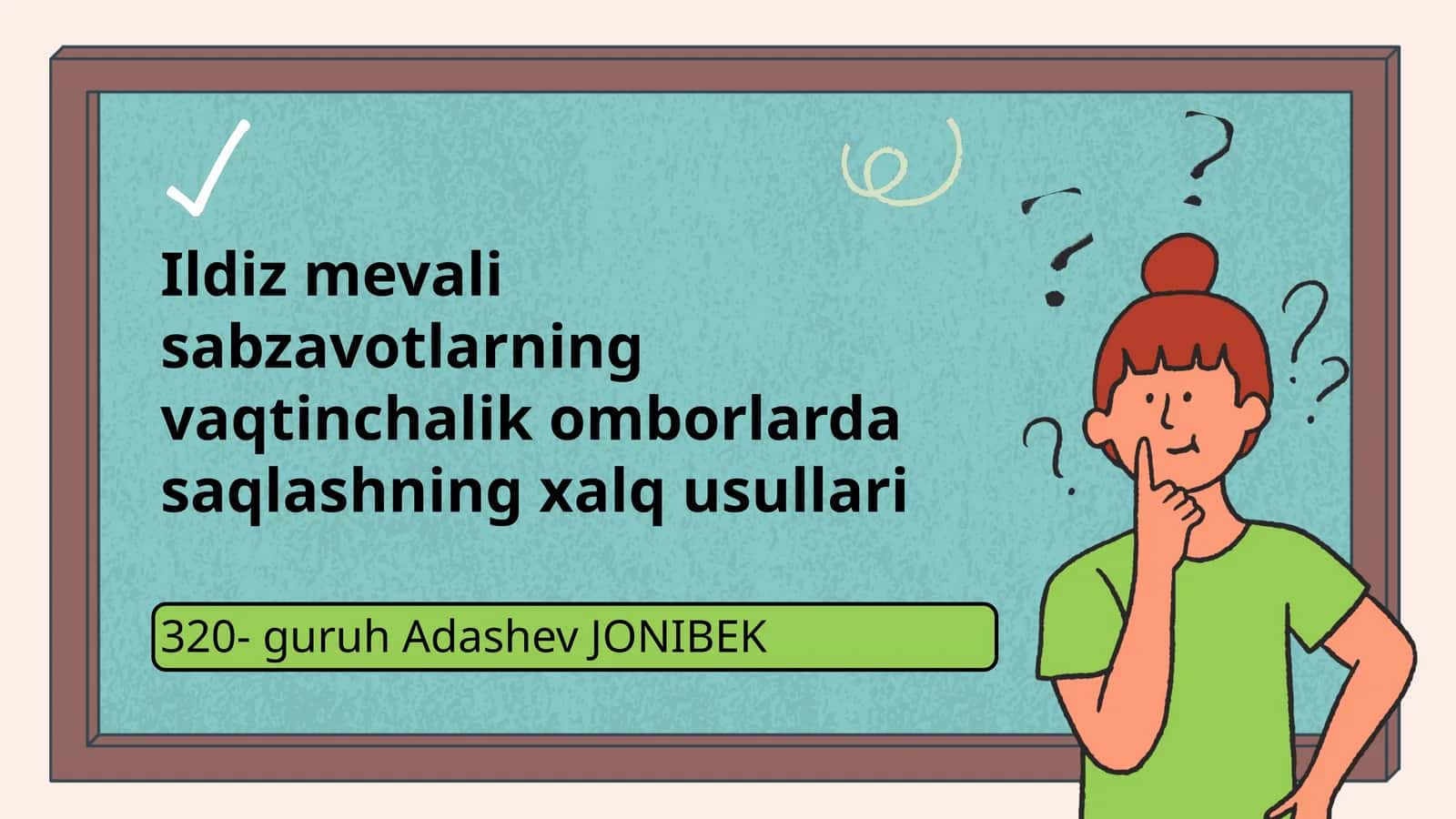 Ildiz mevali sabzavotlarning vaqtinchalik omborlarda saqlashning xalq usullari 1