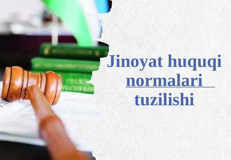 Jinoyat huquqining normativ asoslari 1