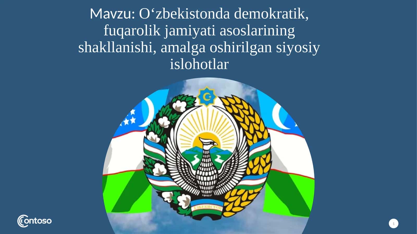 O‘zbekistonda demokratik, fuqarolik jamiyati asoslarining shakllanishi, amalga oshirilgan siyosiy islohotlar 1