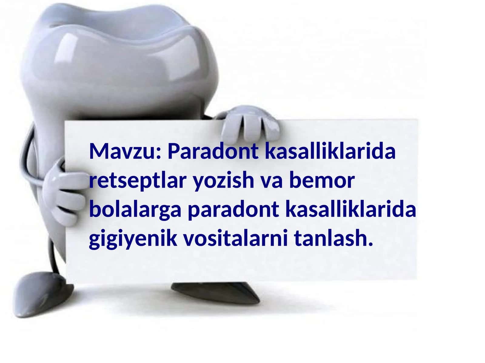 Пародонт касалликлари даветлари 1