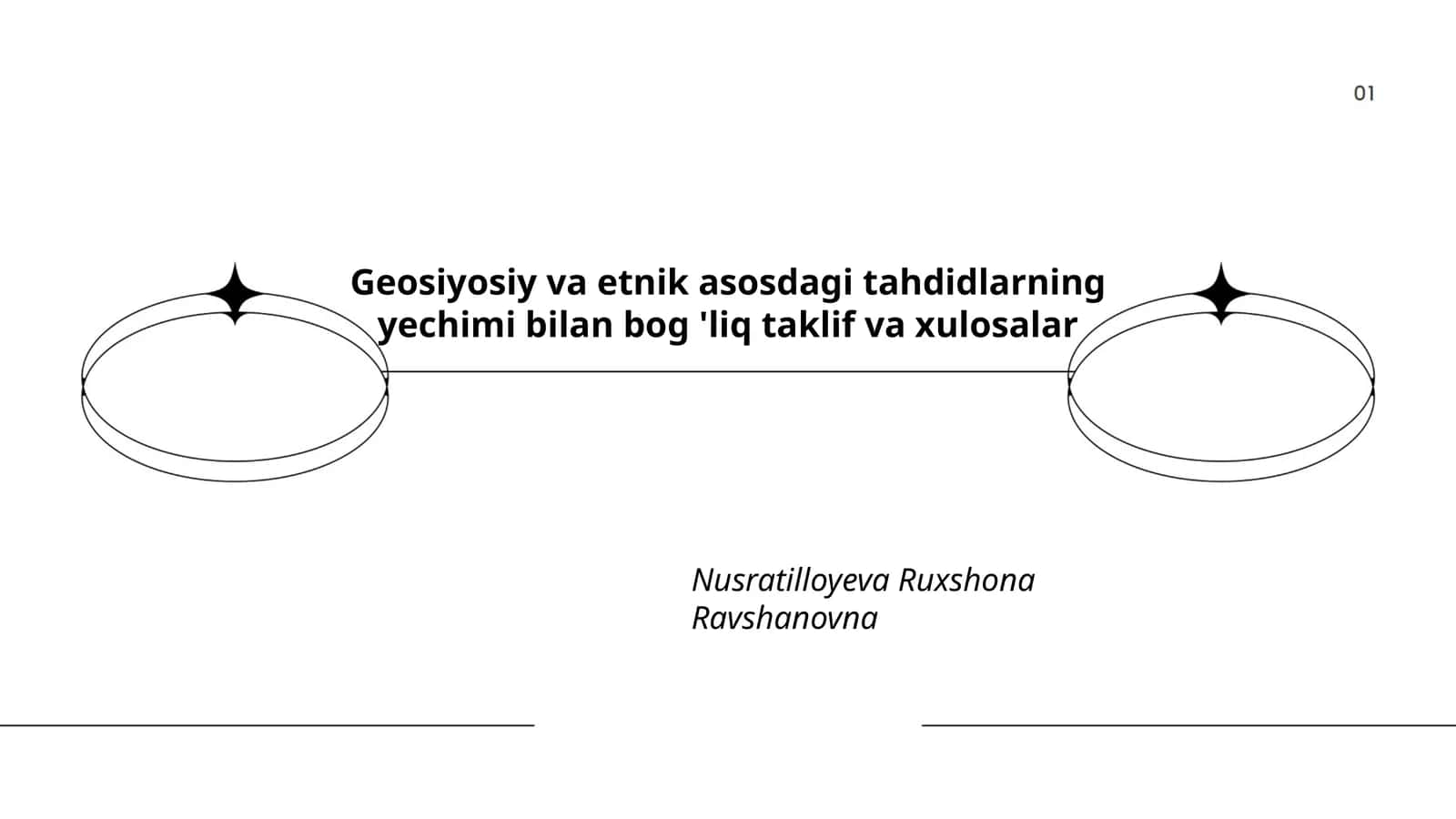Geosiyosiy va etnik asosdagi tahdidlarning yechimi bilan bog 'liq taklif va xulosalar 1