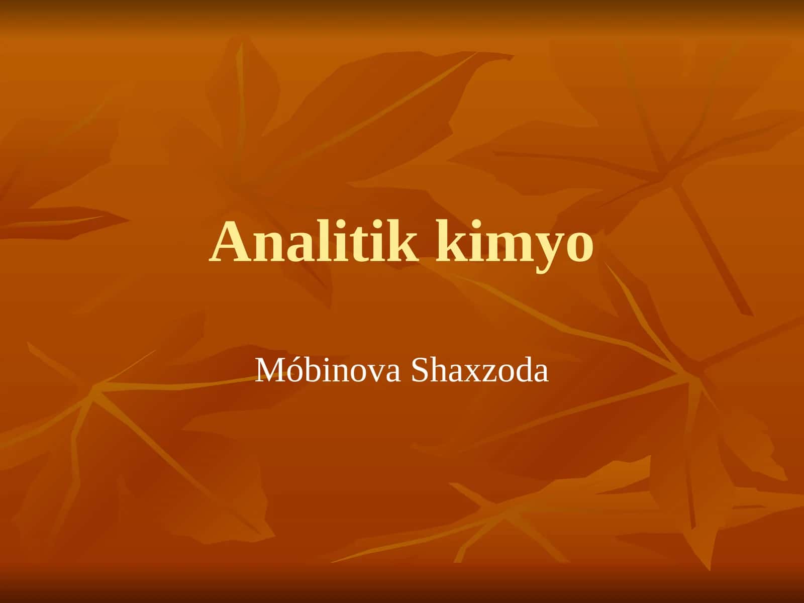 Analitikkimyo 1