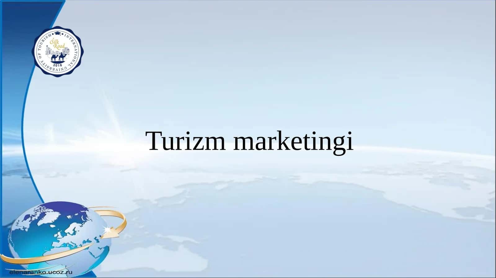 Turizm marketingi 1