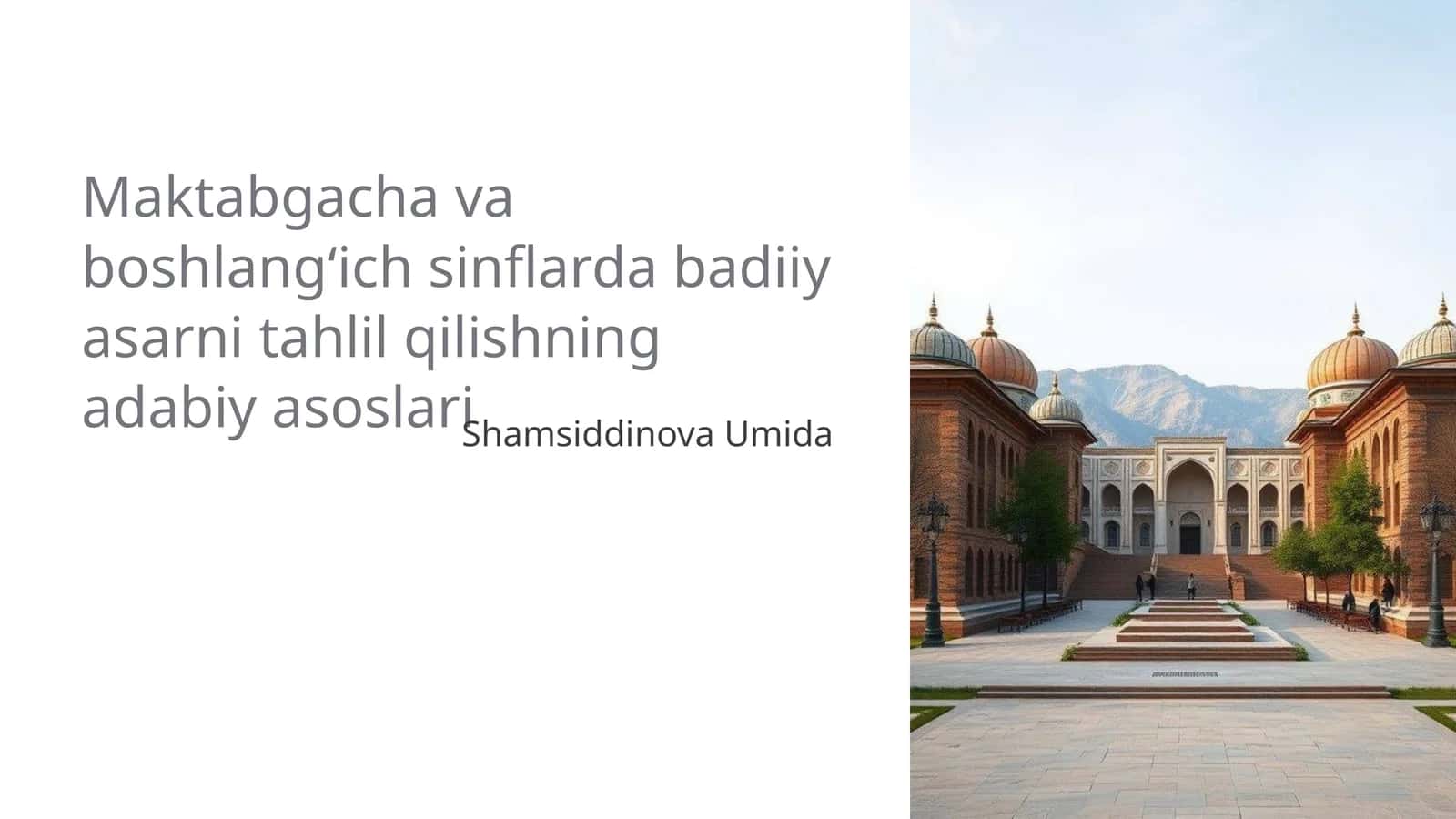 Badiiy asar va uning maqsadi 1