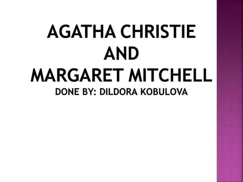 Agatha Christie 1