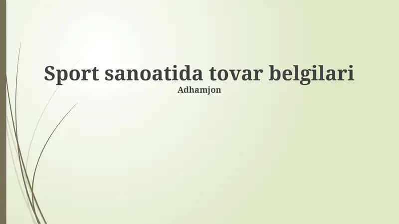 Tovar belgilari: Ta'rif va ahamiyat 1