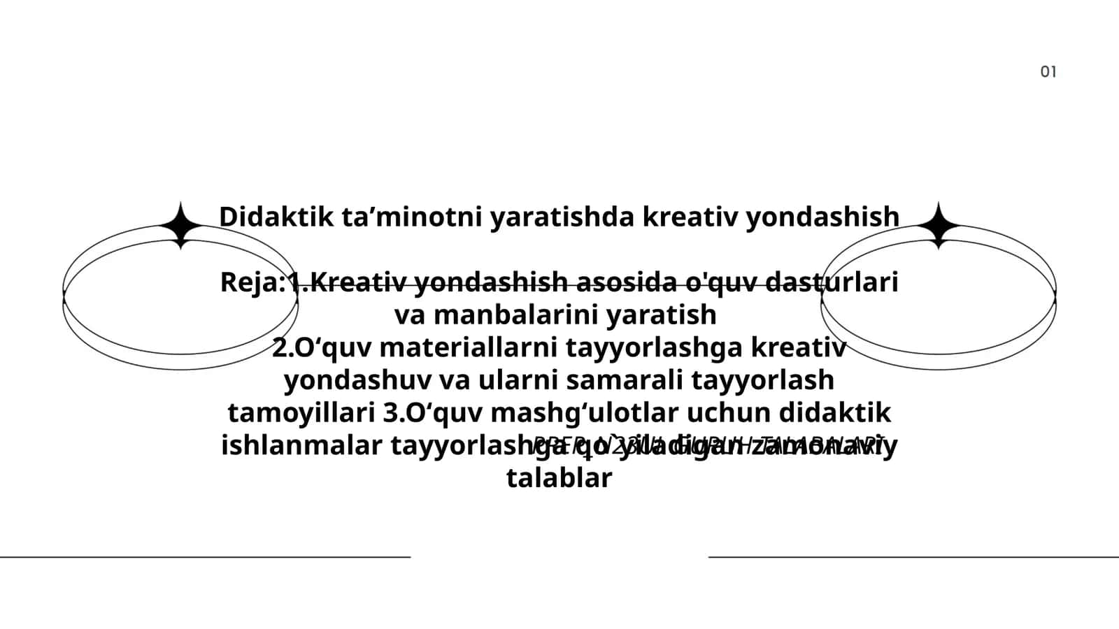 Didaktik taʼminotni yaratishda kreativ yondashish 1