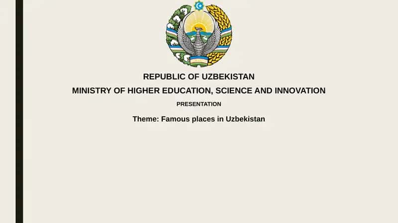Famous places in Uzbekistan 1