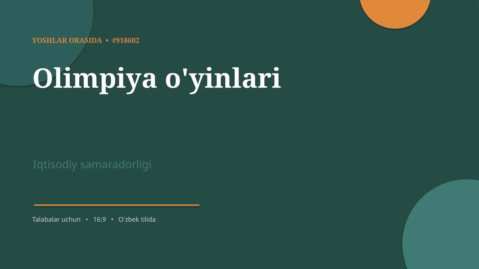 Olimpiya o'yinlari 1