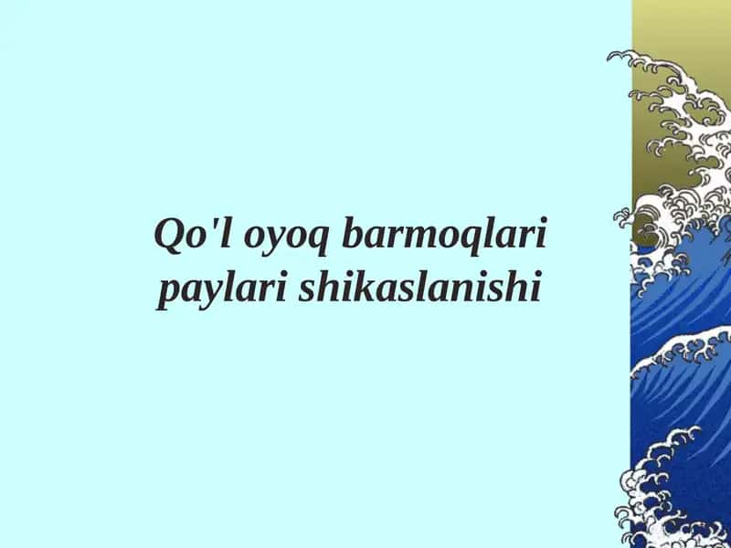 Surunkali oyoq-qo'llar gatahdid 1