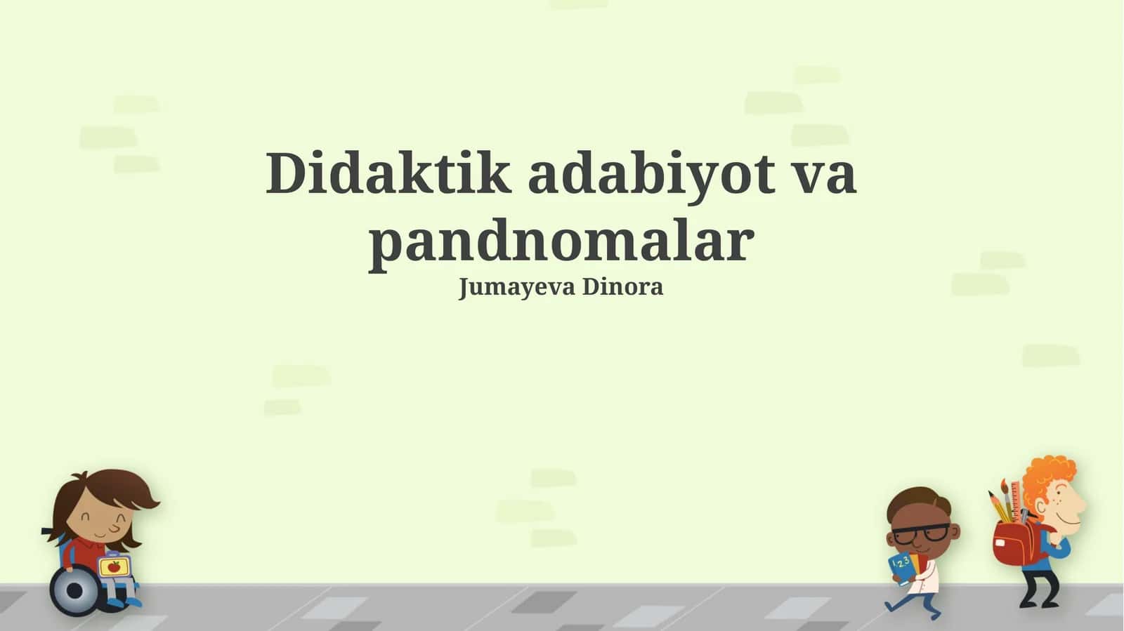 Didaktik adabiyot va pandnomalar 1