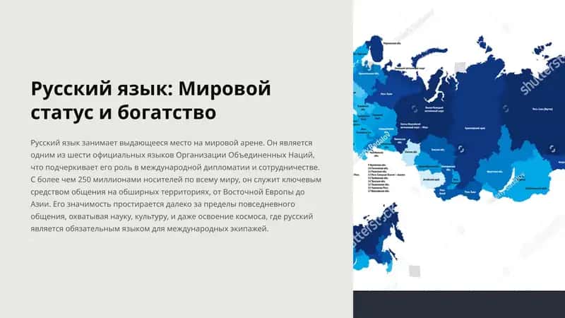 Русский язык: Мировой статус и богатство 1