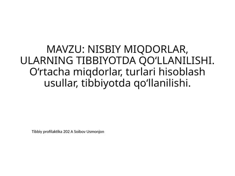 Tibbiyprofilaktika202ASoibovUsmonjon 1