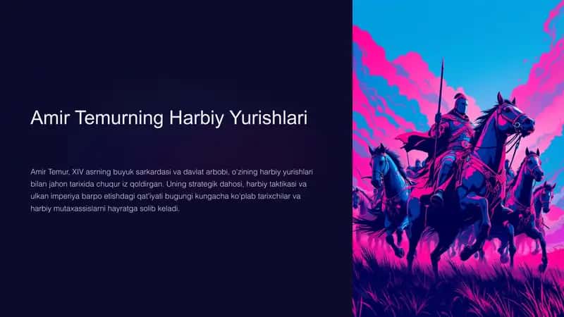 Amir Temurning Harbiy Yurishlari 1