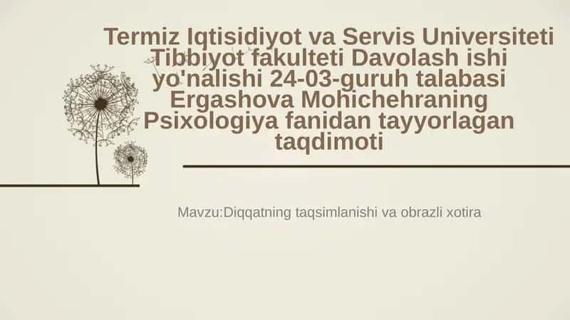 Slayd mustaqil taʼlim 1