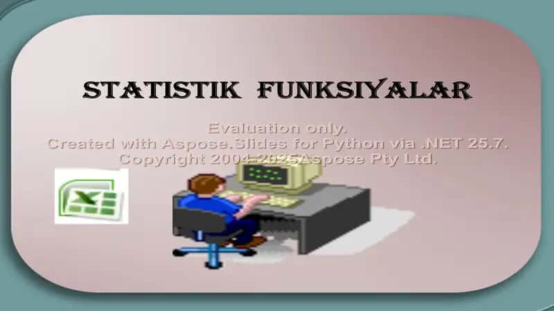 Statistik funkisiyalar 1