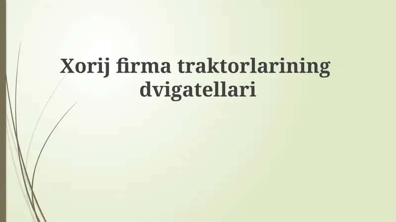 Traktor dvigatellari 1