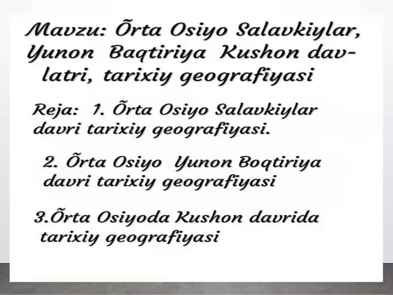 Tarixiy geografiya 1