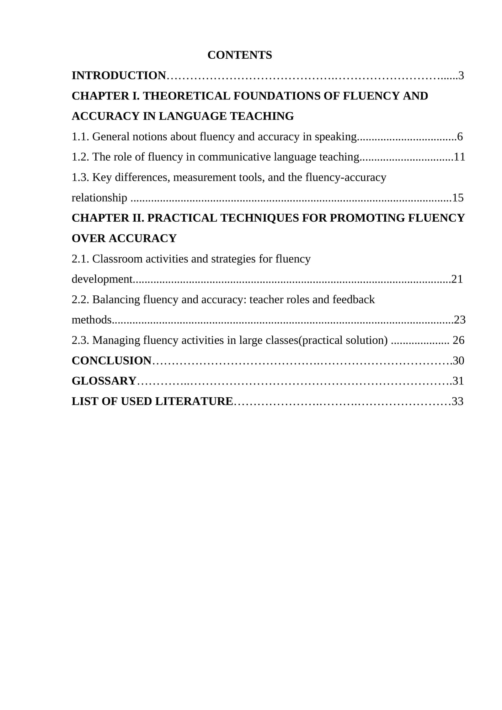 Techniques for promoting fluency over accuracy in speaking activities 1