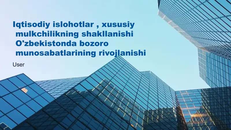 Bozor iqtisodiga o'tishning asosiy tamiyillari 1