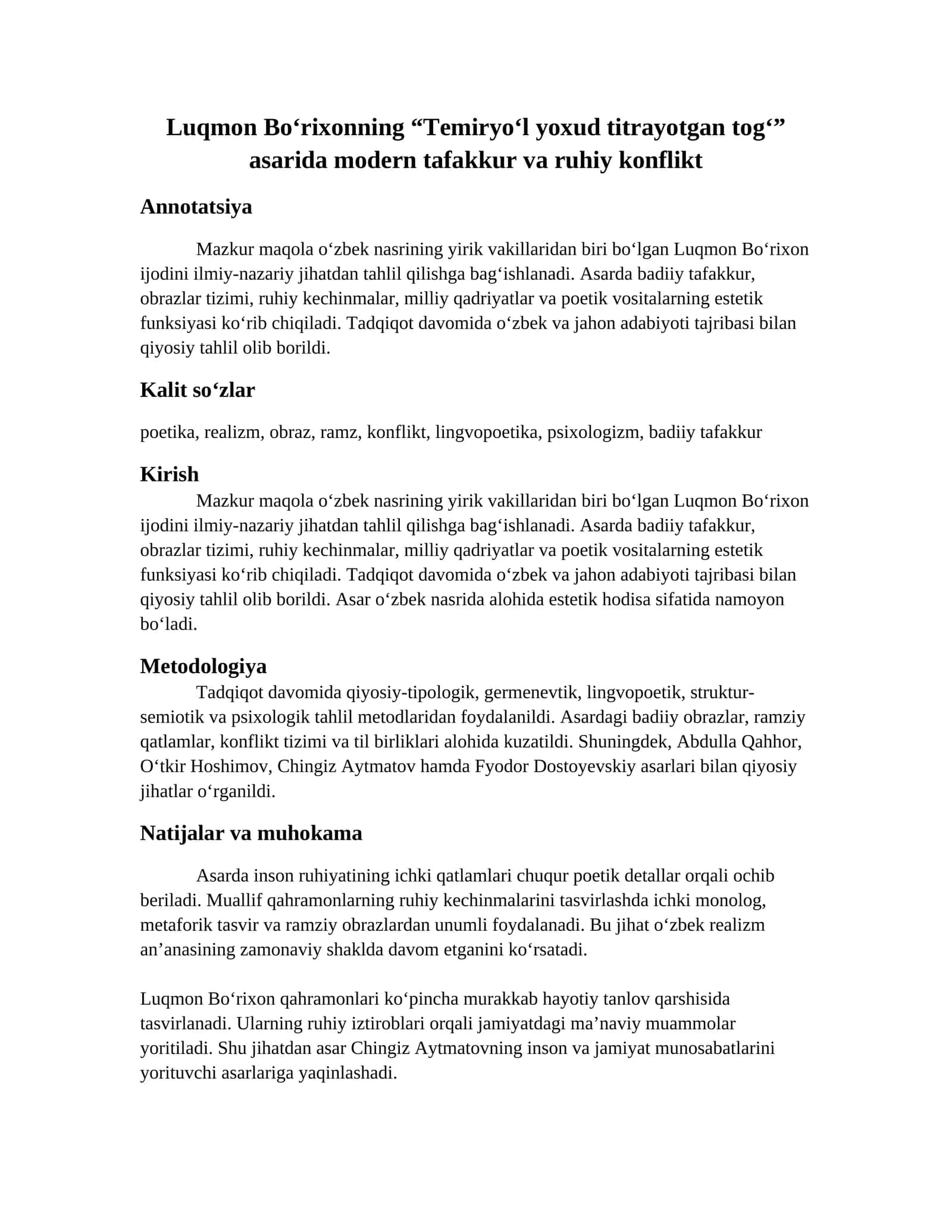 Temiryo‘l yoxud titrayotgan tog‘ 1
