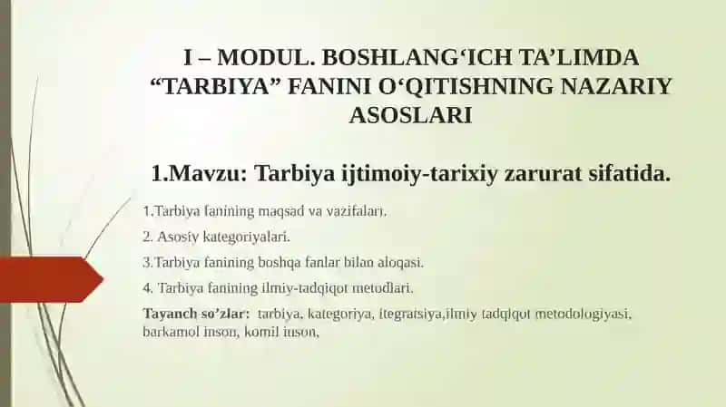TARBIYA