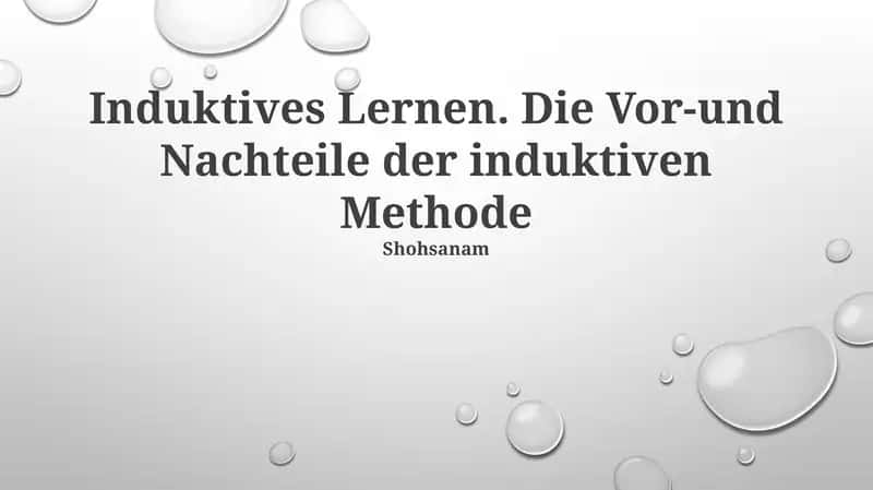 Induktives Lernen 1