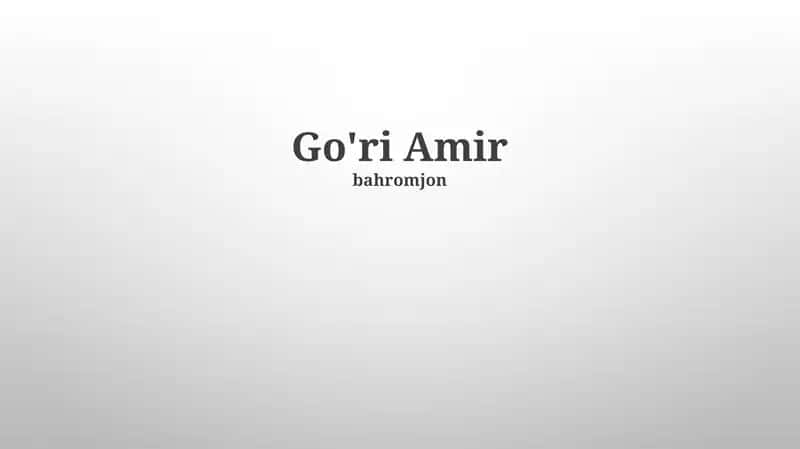 Gur-e Amir maqbarasi 1