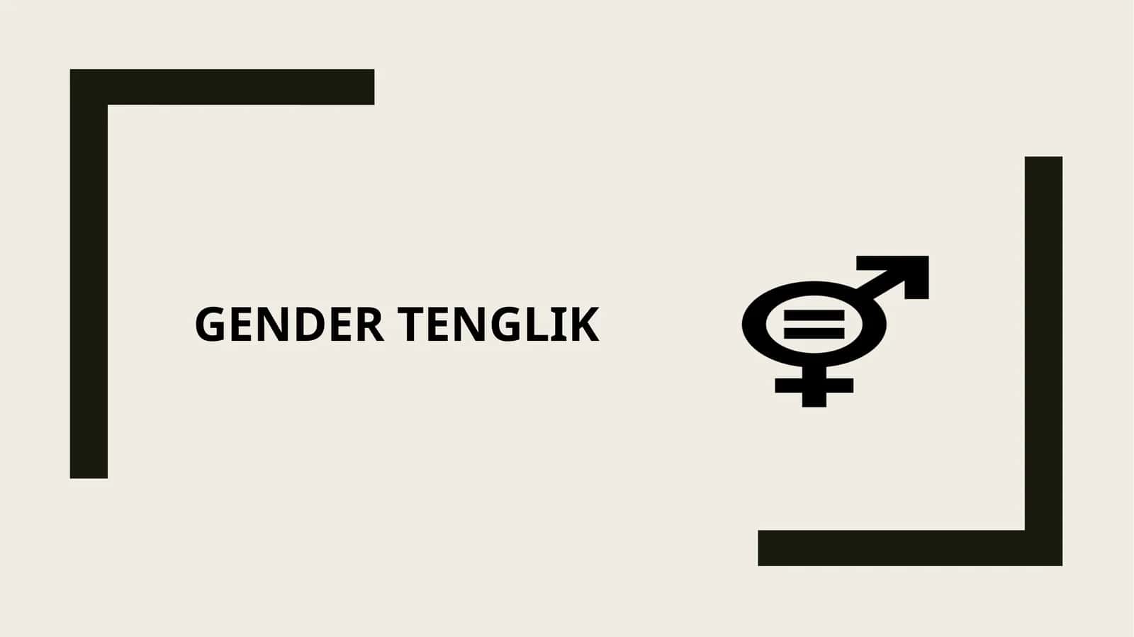 Gender tenglik 1