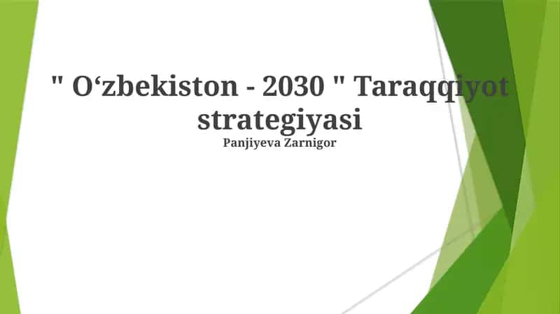 Oʻzbekiston - 2030 Strategiyasi 1