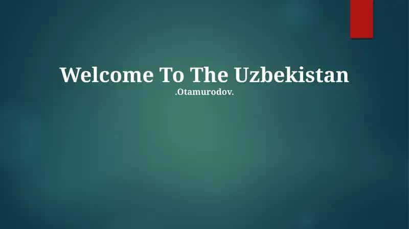 Important Cities of Uzbekistan 1