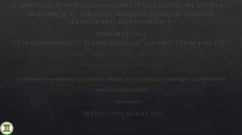 Axborot xavfsizligi ta’lim yo‘nalishi 1