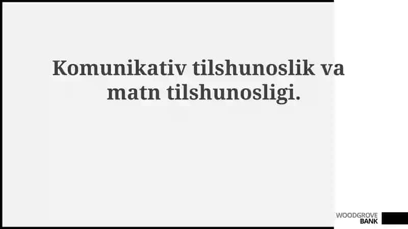 Kommunikativ tilshunoslik va matn tilshunosligi