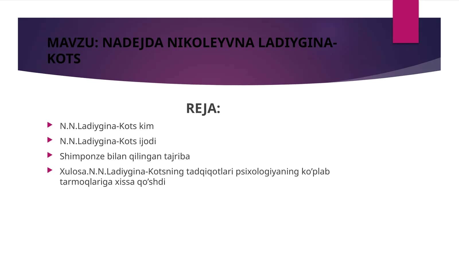 NADEJDA NIKOLEYVNA LADIYGINA-KOTS 1