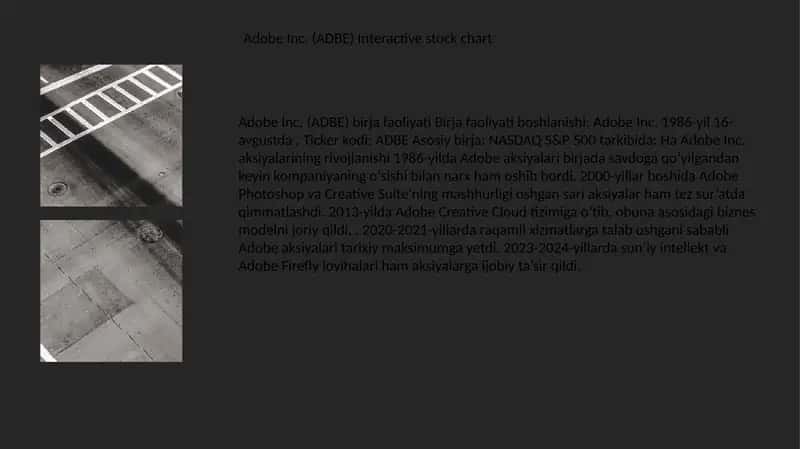 Adobe Inc. (ADBE) Interactive stock chart 1