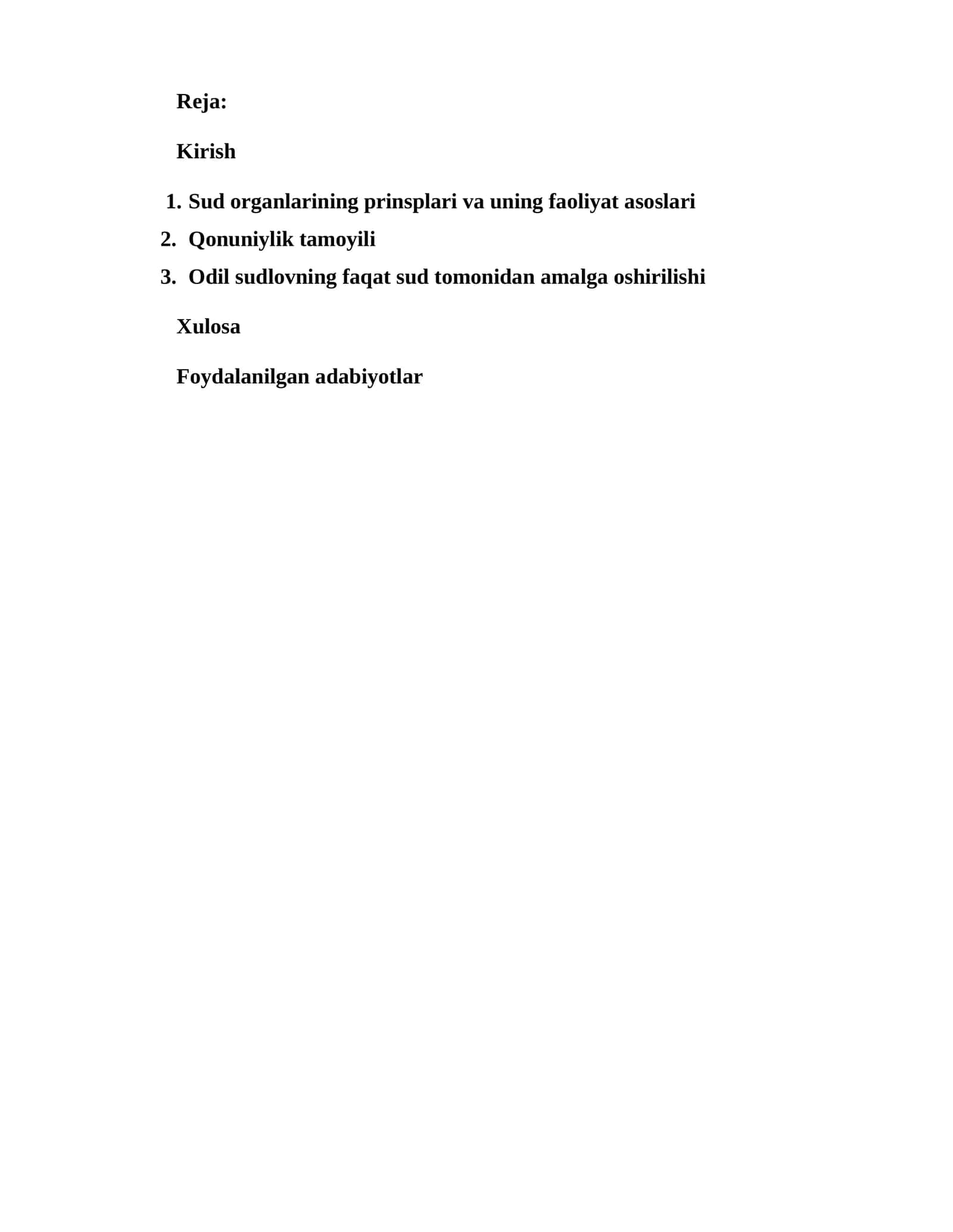 Odil sudlov va uning demokratik tamoyillari 1