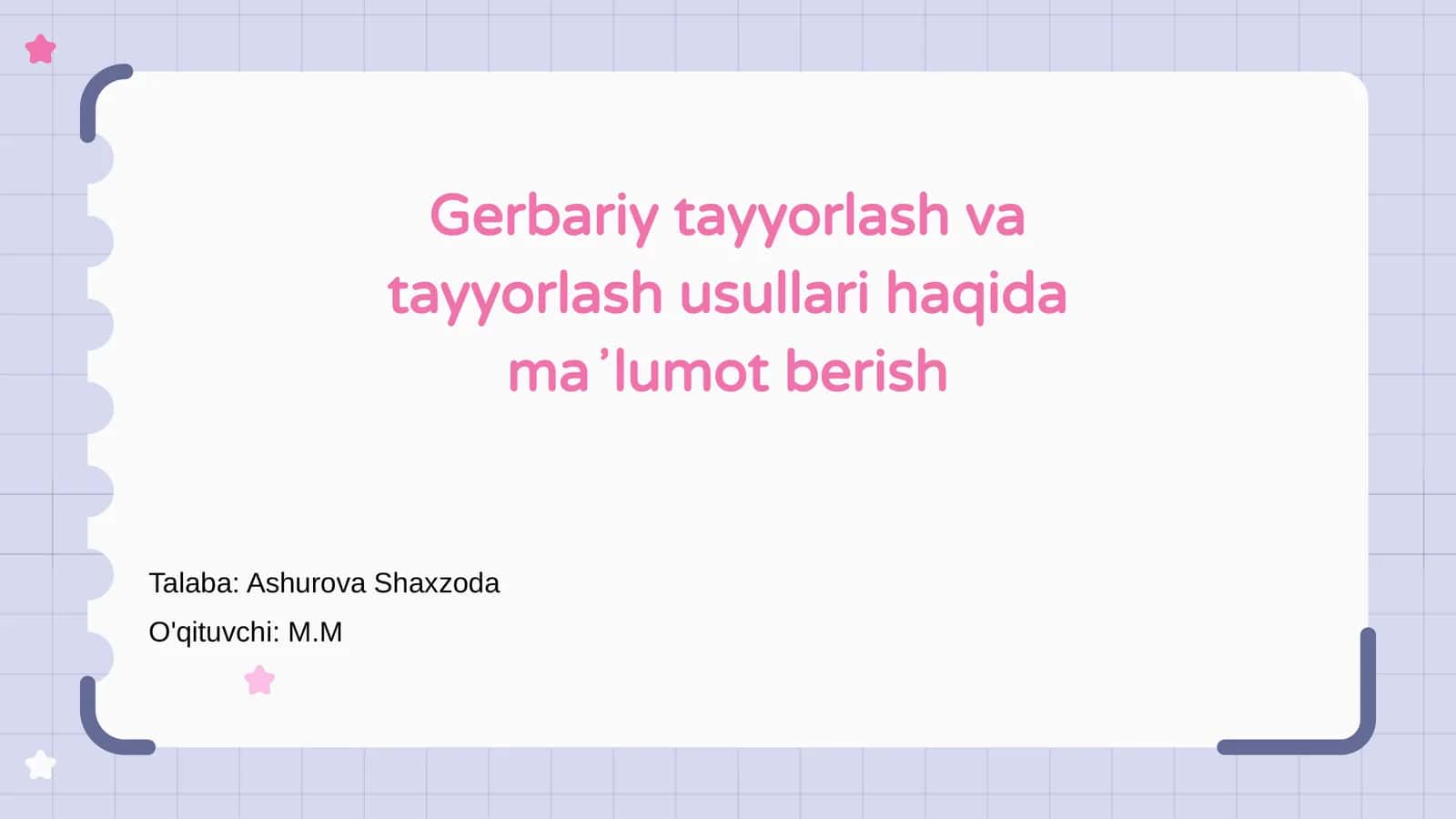 Gerbariy tayyorlash va tayyorlash usullari 1