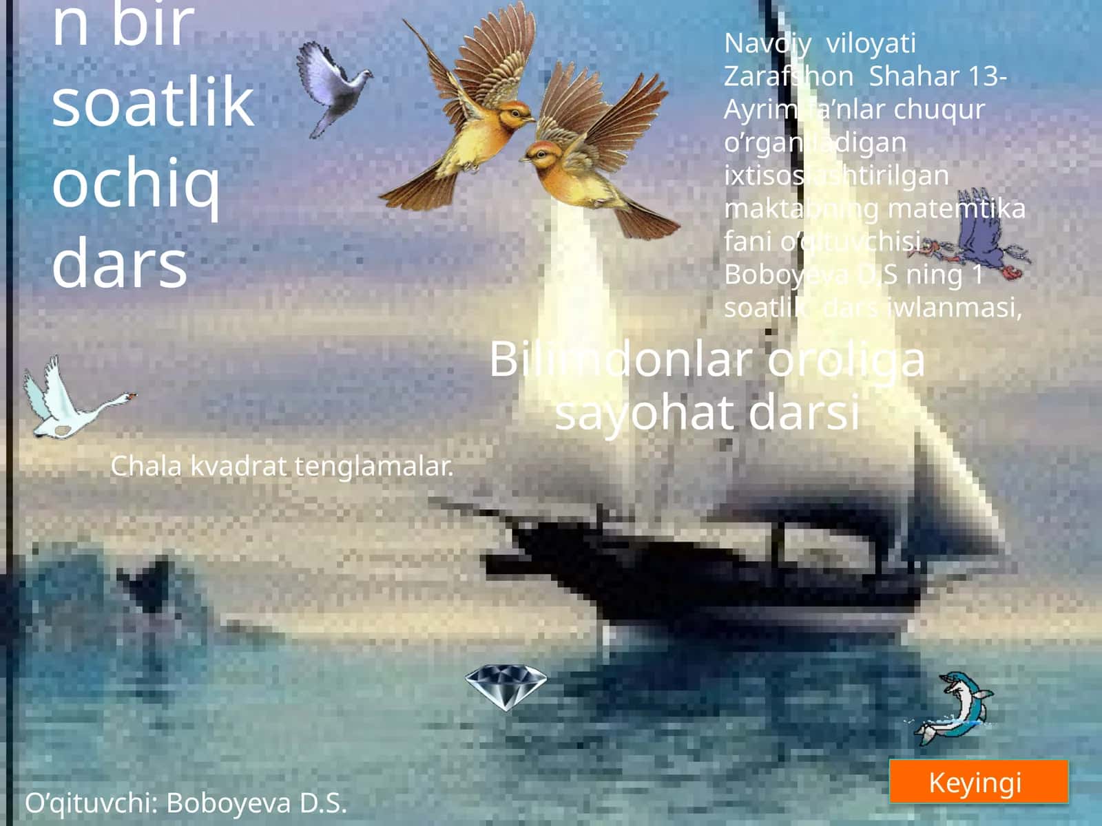 Chala kvadrat tenglamalari 1