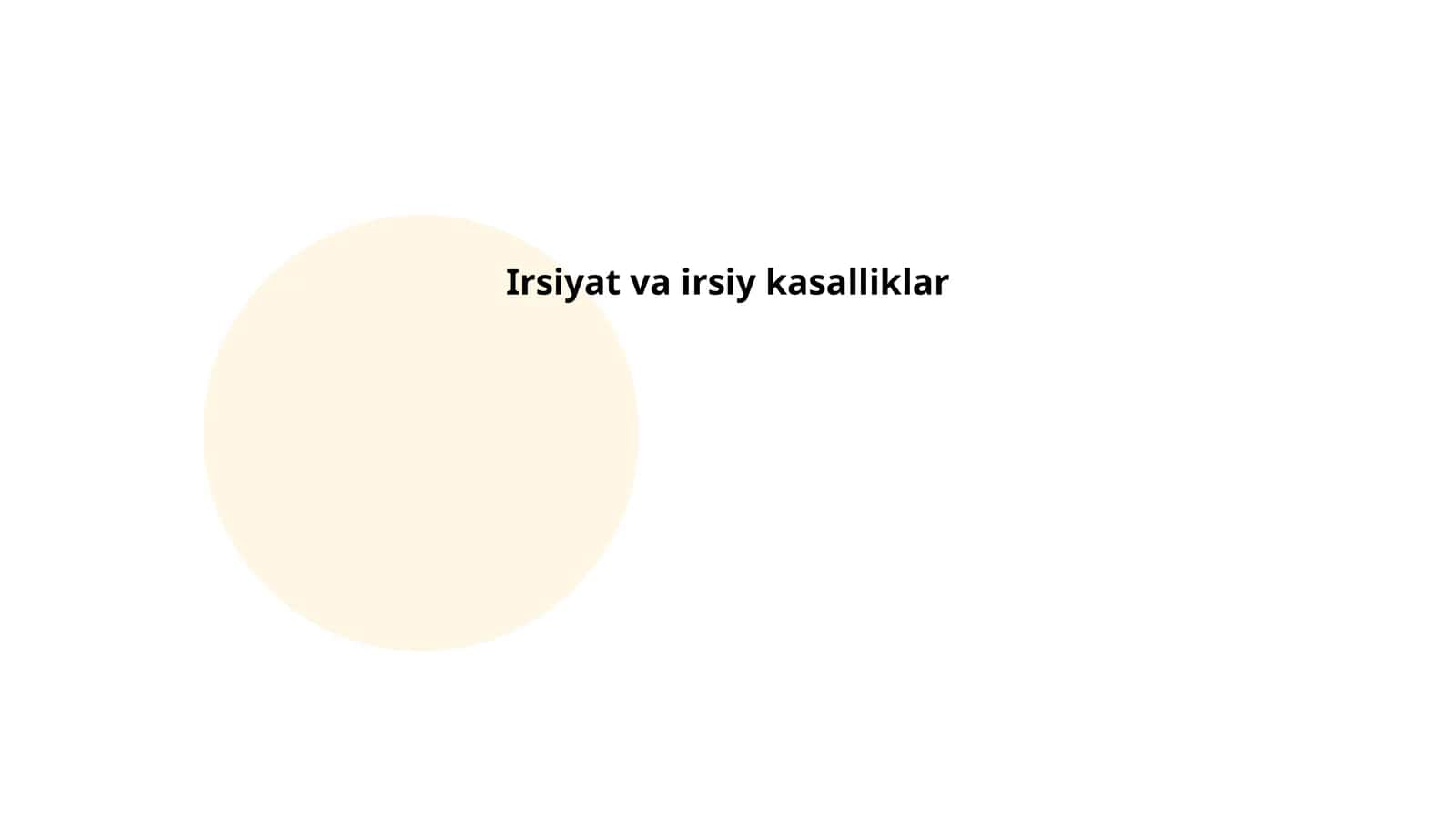 Irsiyat va molekulyar genetika 1