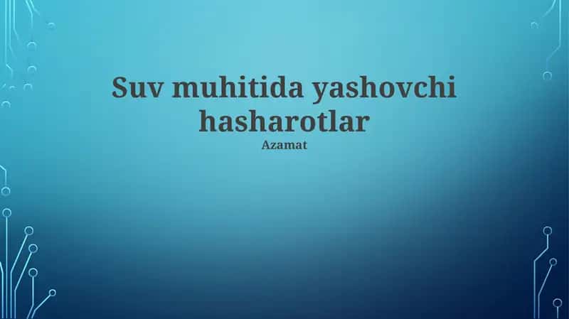 Botqoq Hayotga Moslashishlar 1