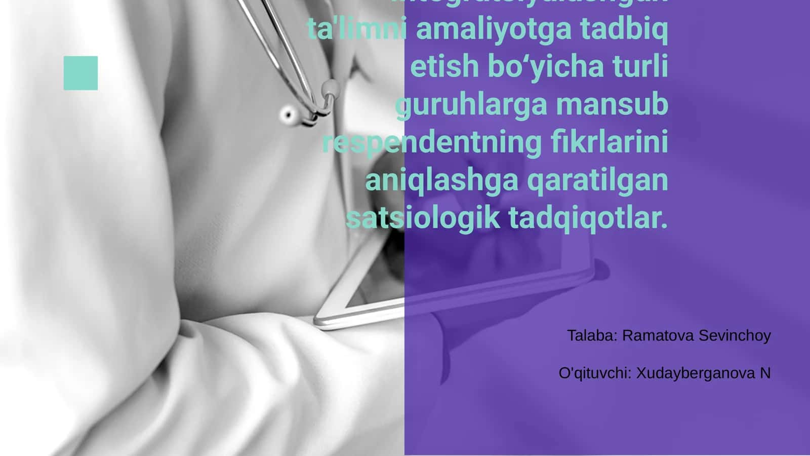 Integratsiyalashgan ta'limni amaliyotga tadbiq etish 1