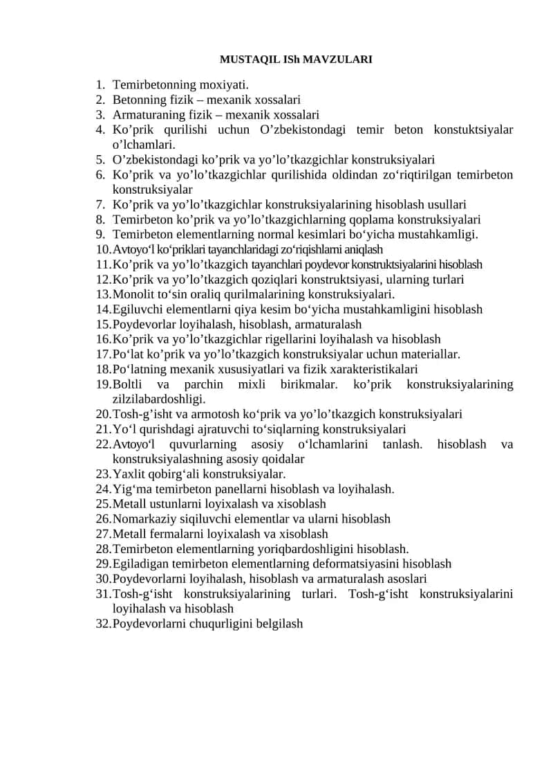 Temirbetonning moxiyati 1
