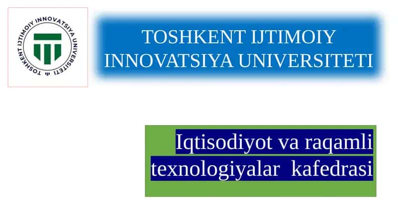 Yashil iqtisodiyot 1