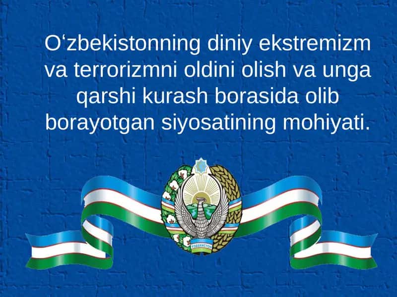 Diniy-ekstremizm va terrorizmga qarshi kurash 1