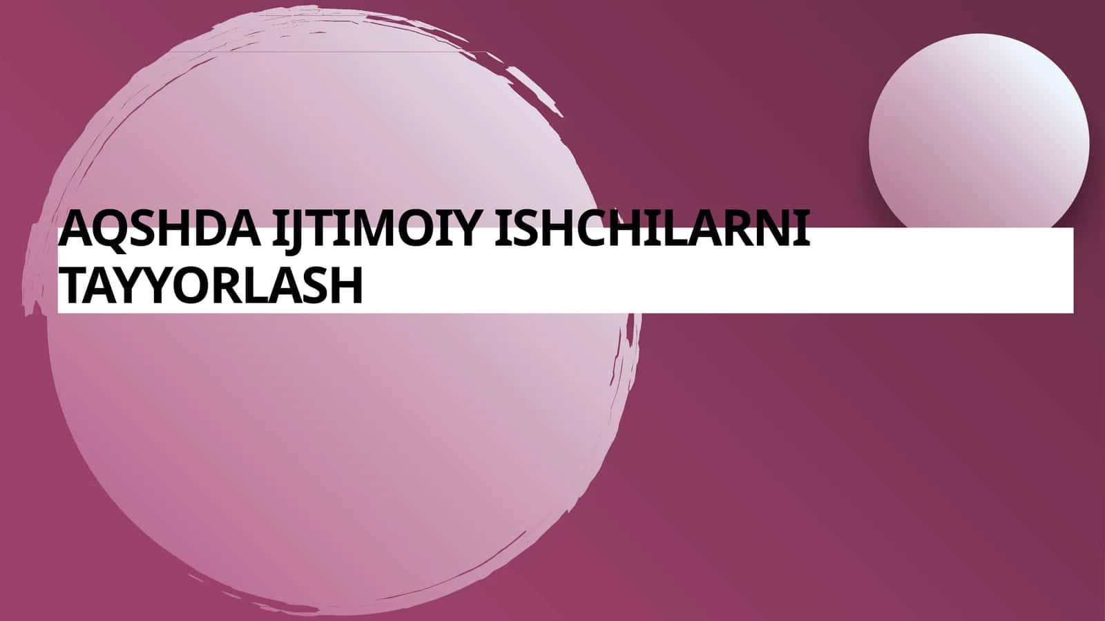 AQSHda ijtimoiy ishchilarni tayyorlash 1