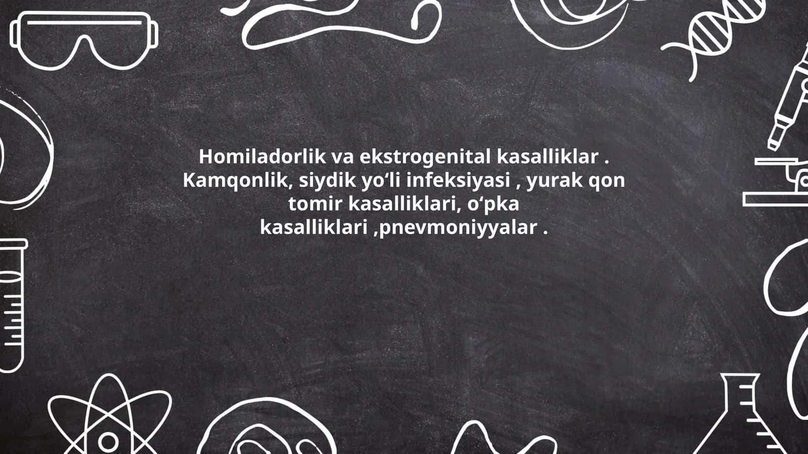 Homiladorlik va ekstrogenital kasalliklar 1
