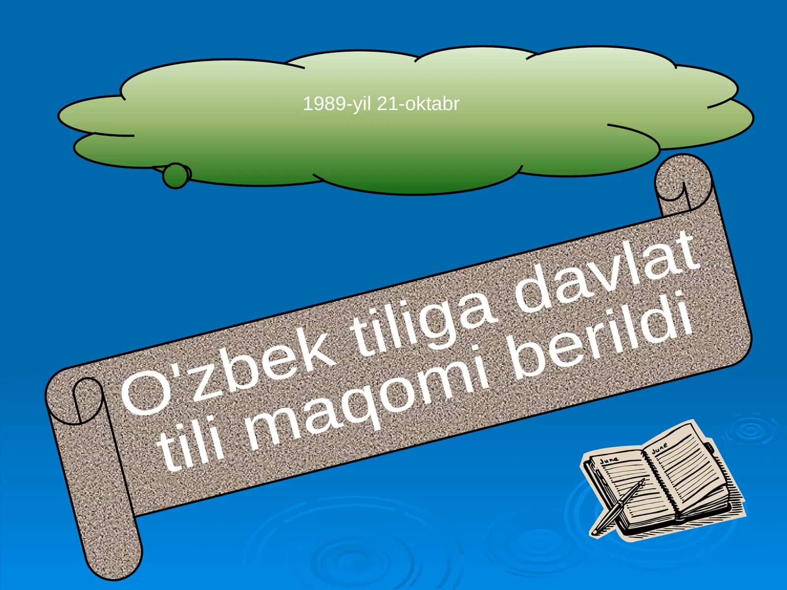 O'zbek tili Davlat tilidir 1