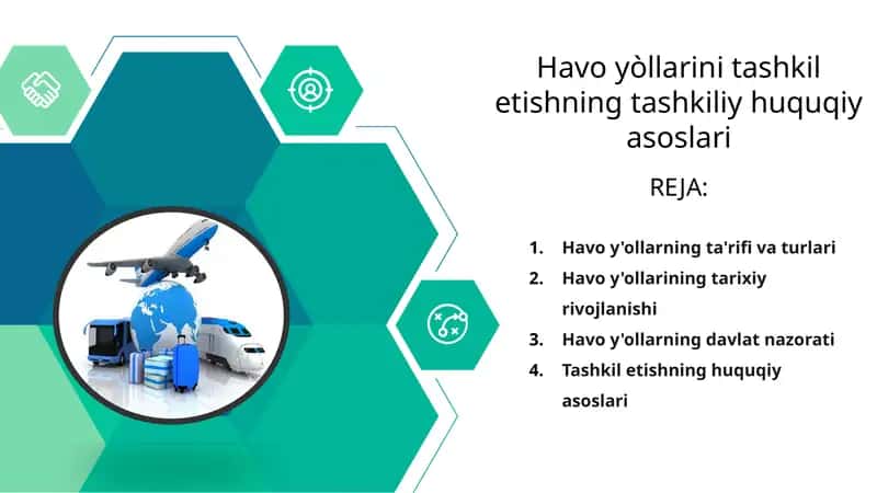 Havo yòllarini tashkil etishning tashkiliy huquqiy asoslari 1
