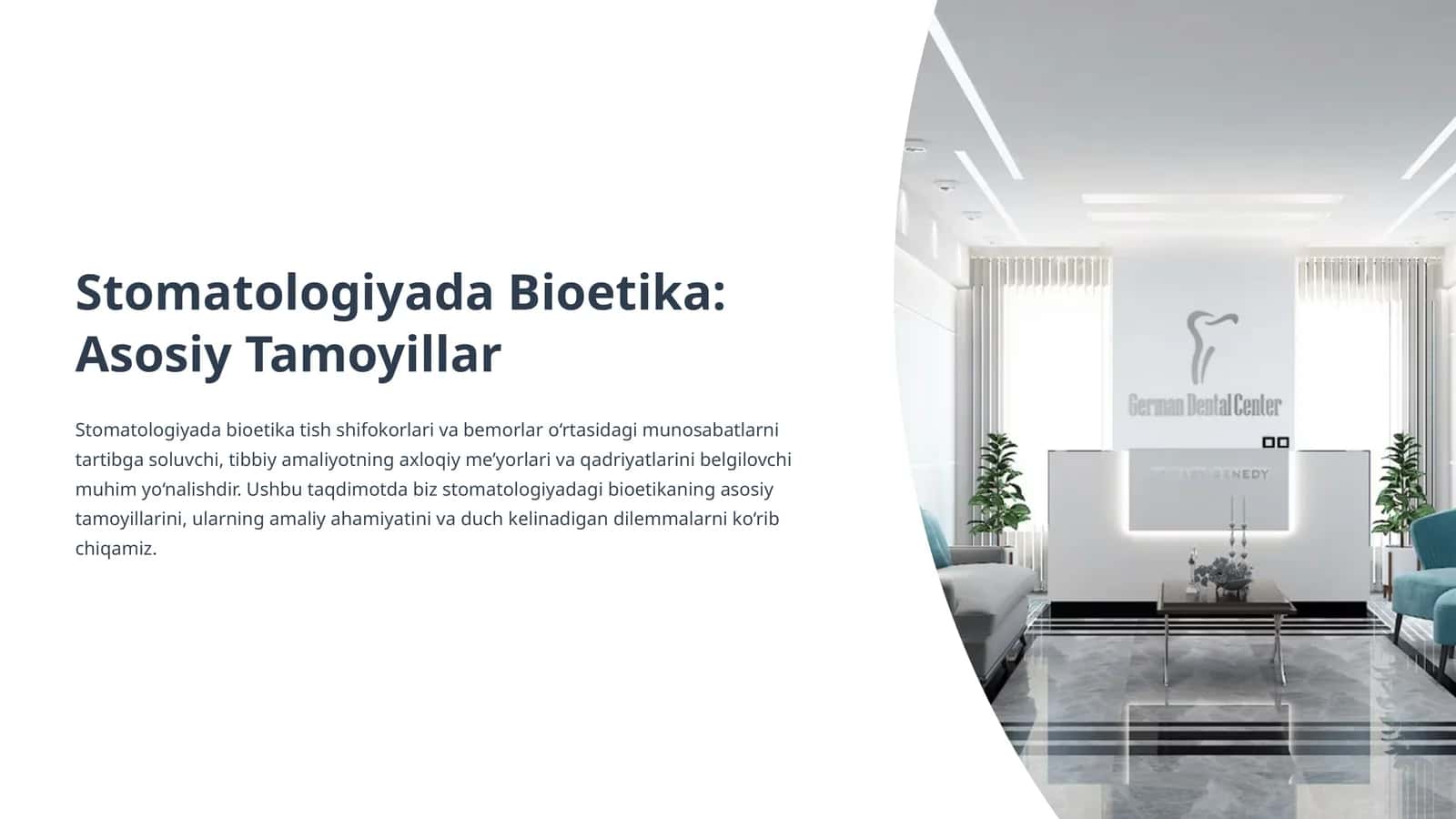 Stomatologiyada Bioetika: Asosiy Tamoyillar 1